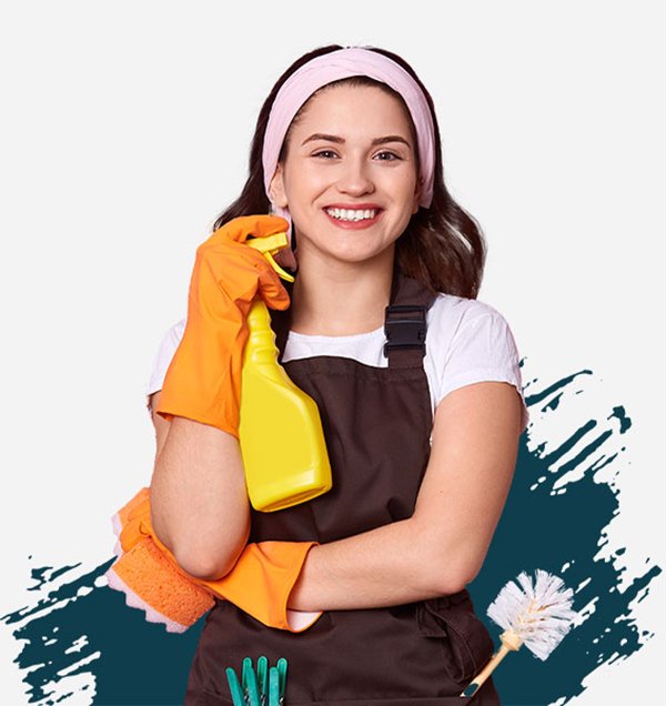 Friendly City Wide Cleaning professional ready to clean