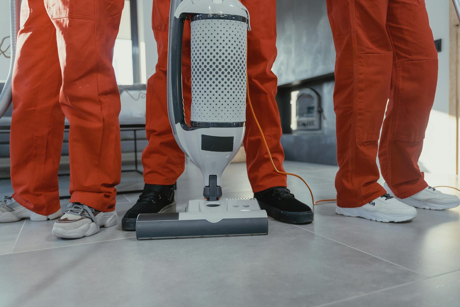 City Wide Cleaning professional buffing and polishing a hard floor